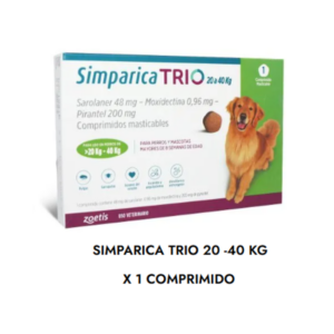 Simparica Trio 20-40 Kg 1 Unidad