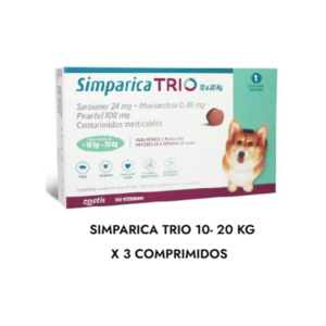 Simparica Trio 10 a 20KG 3 Unidades