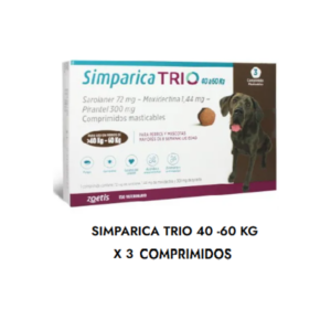 Simparica Trio 40 a 60KG 3 Unidades