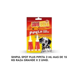 Sinpul Spotplus Pack 2 Pipetas 2 ML Perros de más de 15 KG
